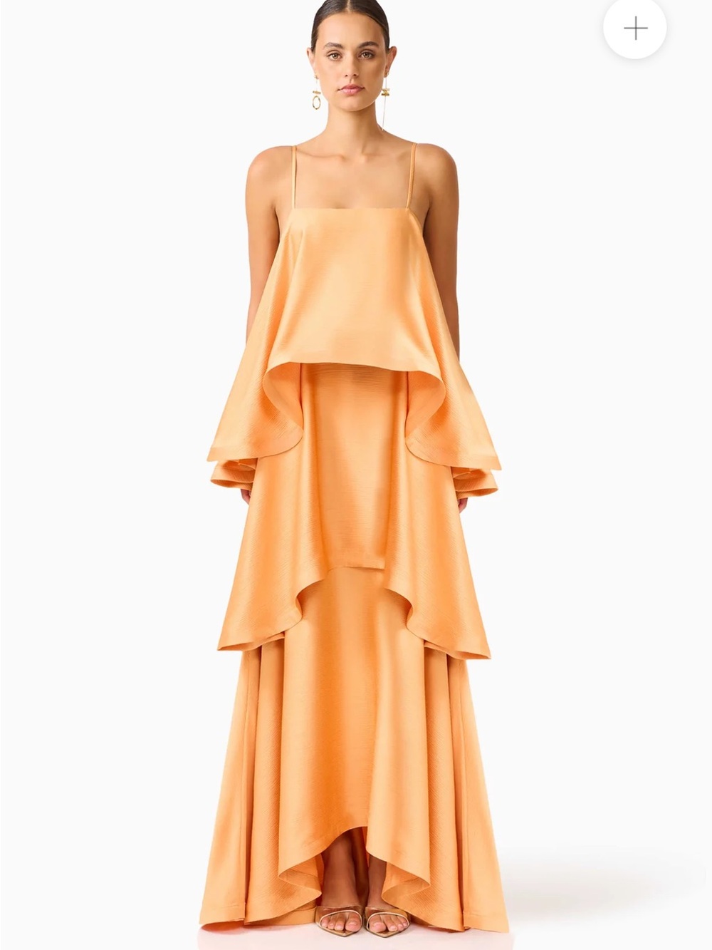 Elliatt - Tilly Tiered Maxi Dress in Orange